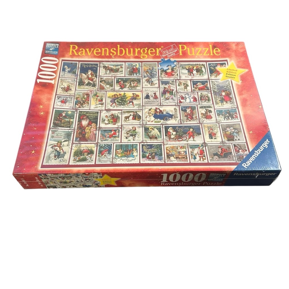 Ravensburger 1000 Pc Jigsaw Christmas Wishes Stamps Barbara Behr Limited Edition - Picture 2 of 8
